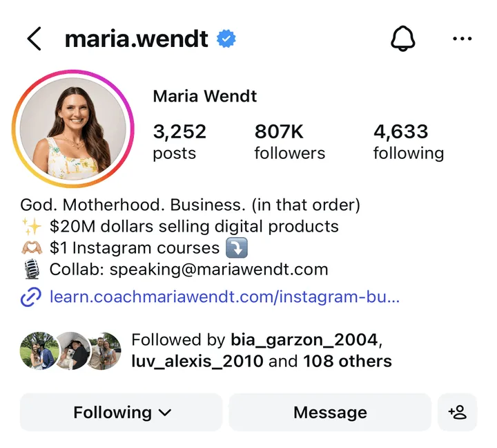 Instagram sales results